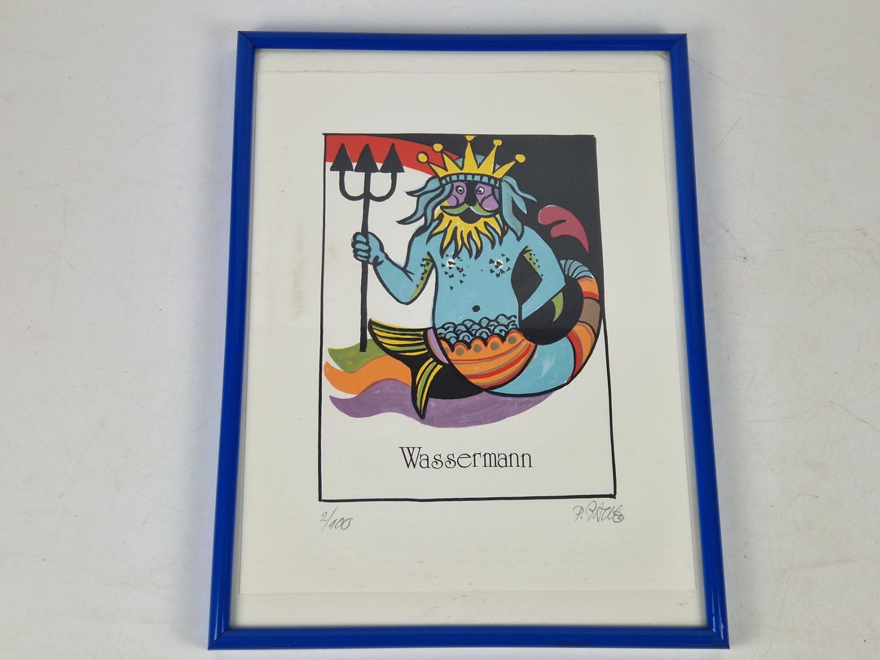 Poster & Bilder: Kunstdruck "Wassermann" - gerahmt – Gebraucht aus Muhen von Restwert_Muhen
