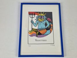Kunstdruck "Wassermann" - gerahmt