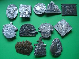 Fasnachtsplakette 1989 - 2000 Silber
