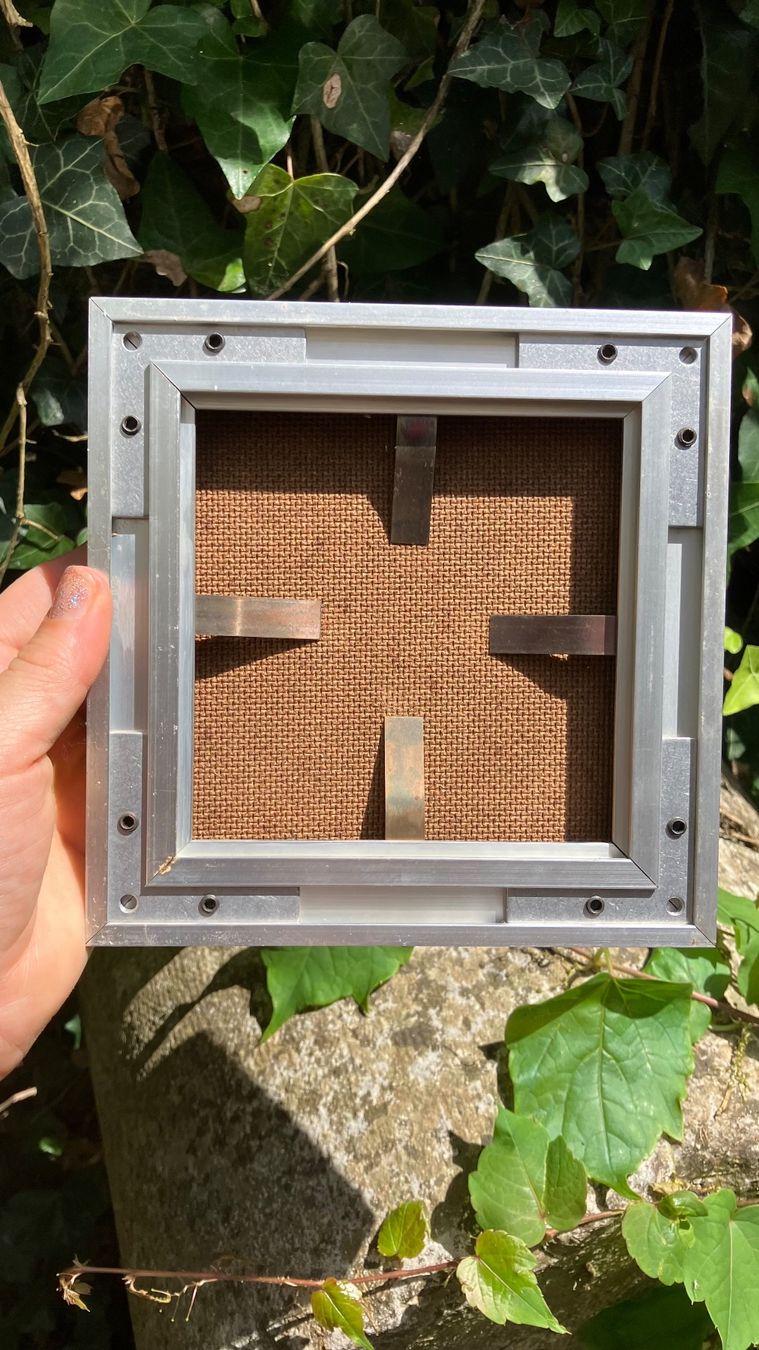Gemälde: tableau Cadre art Rahmen optique 3D 70s – Gebraucht aus St-Cierges von LeRegain 5
