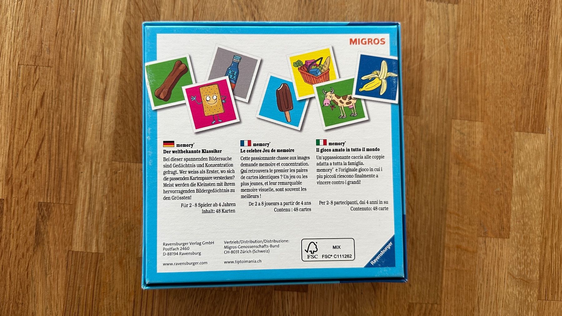 Ravensburger Spiele: Spiel - Ravensburger Memory Migros - Reisegrösse – Gebraucht aus Winterthur von Secondhand-Family 1