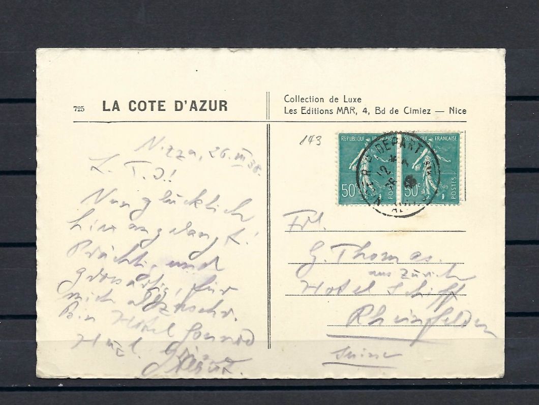 Cartoline postali: Postkarte NICE - L'Esplanade du Paillon – Usato da Bronschhofen venduto da Imsr 1