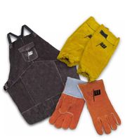 Schweißerschutz Set Schweißerärmel Handschuhe-Schürze Schutz