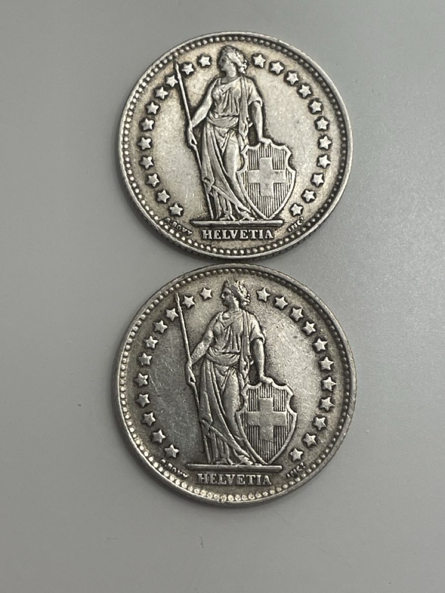 Tutti le monete: 1 Fr. Set 1934/1939 - rar! – Usato da Meilen venduto da Silver-Rules 1