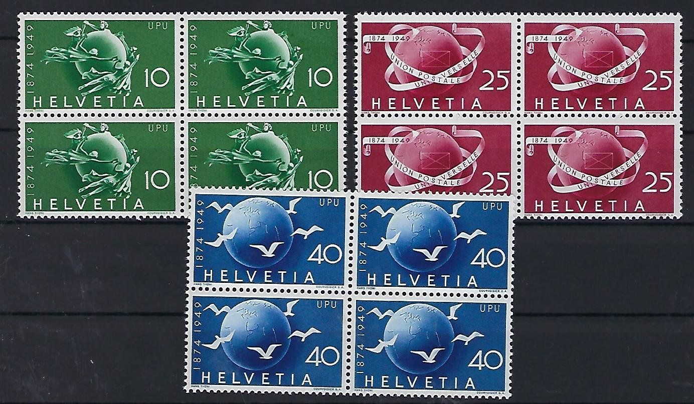 Tutti i francobolli: Werbemarken 1949 Viererblocks postfrisch   14636 – Usato da Lunden venduto da Animus999