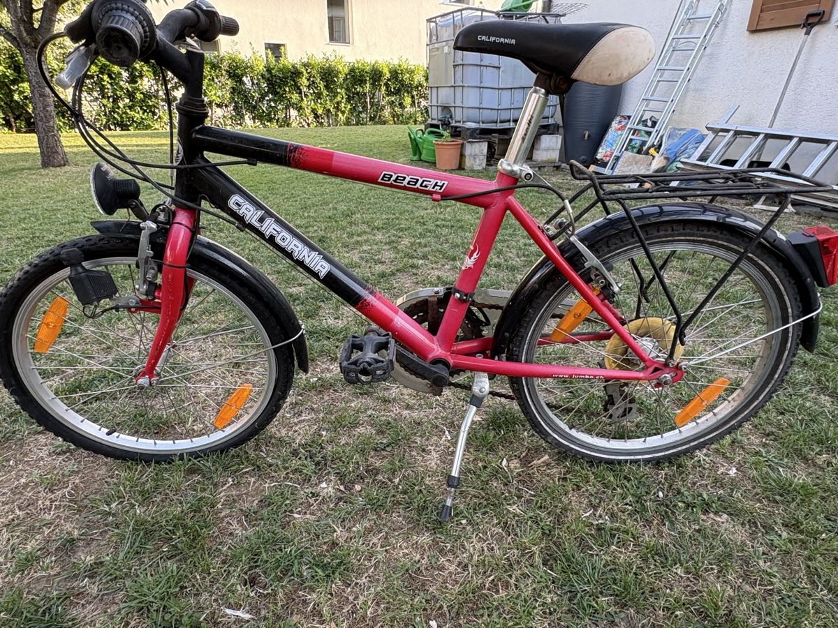 Biciclette: California Beach Velo Kinder rot/schwarz – Usato da Aarburg venduto da arc_svt5 1