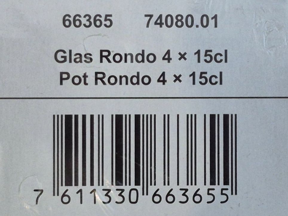 Glas Rondo 4 × 15 cl (Neu und originalverpackt) in Jona für CHF 1 – nur ...