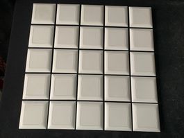 Set von 25 Feller Edizio DUE, UP Leerdose Blindabdeckung