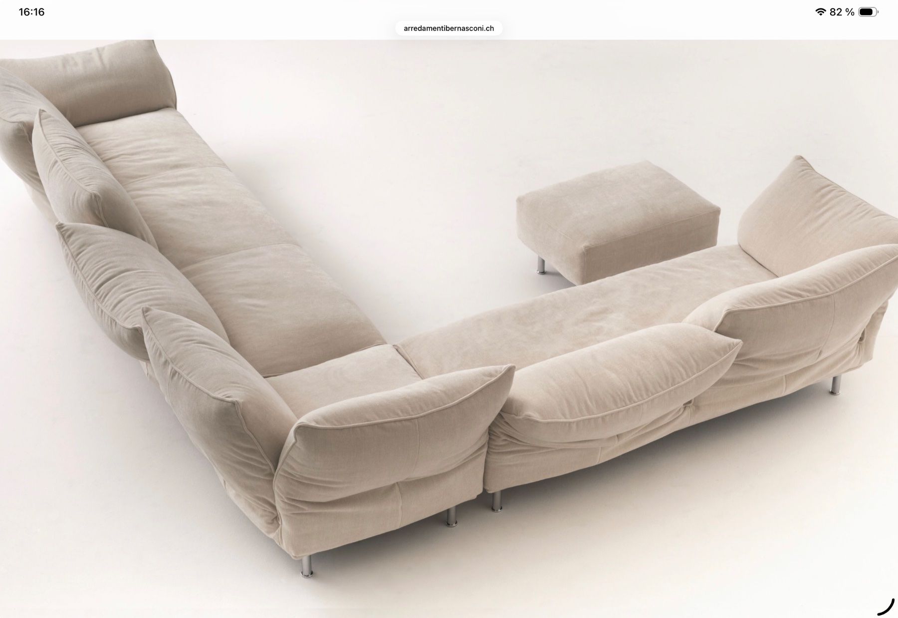 Edra Divani: Edra Eck-Sofa von Francesco Binfare mit Hocker – Nuovo (secondo la descrizione) da Zürich venduto da zuerich1954