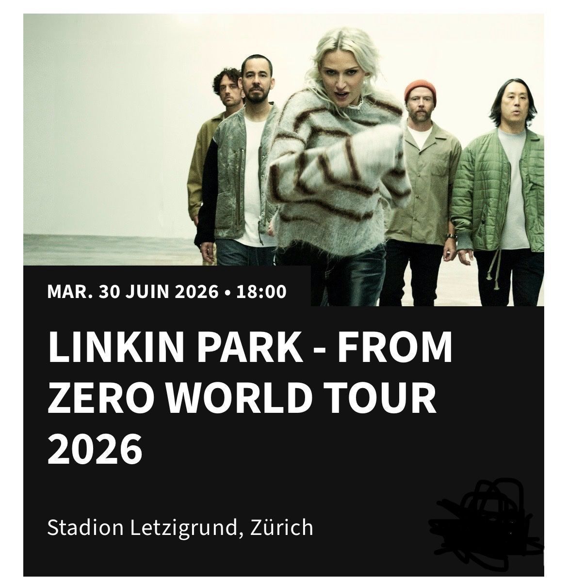 Biglietti: Linkin Park Stehplatzticket – Nuovo e nell'imballaggio originale da Boningen venduto da FabianOl10
