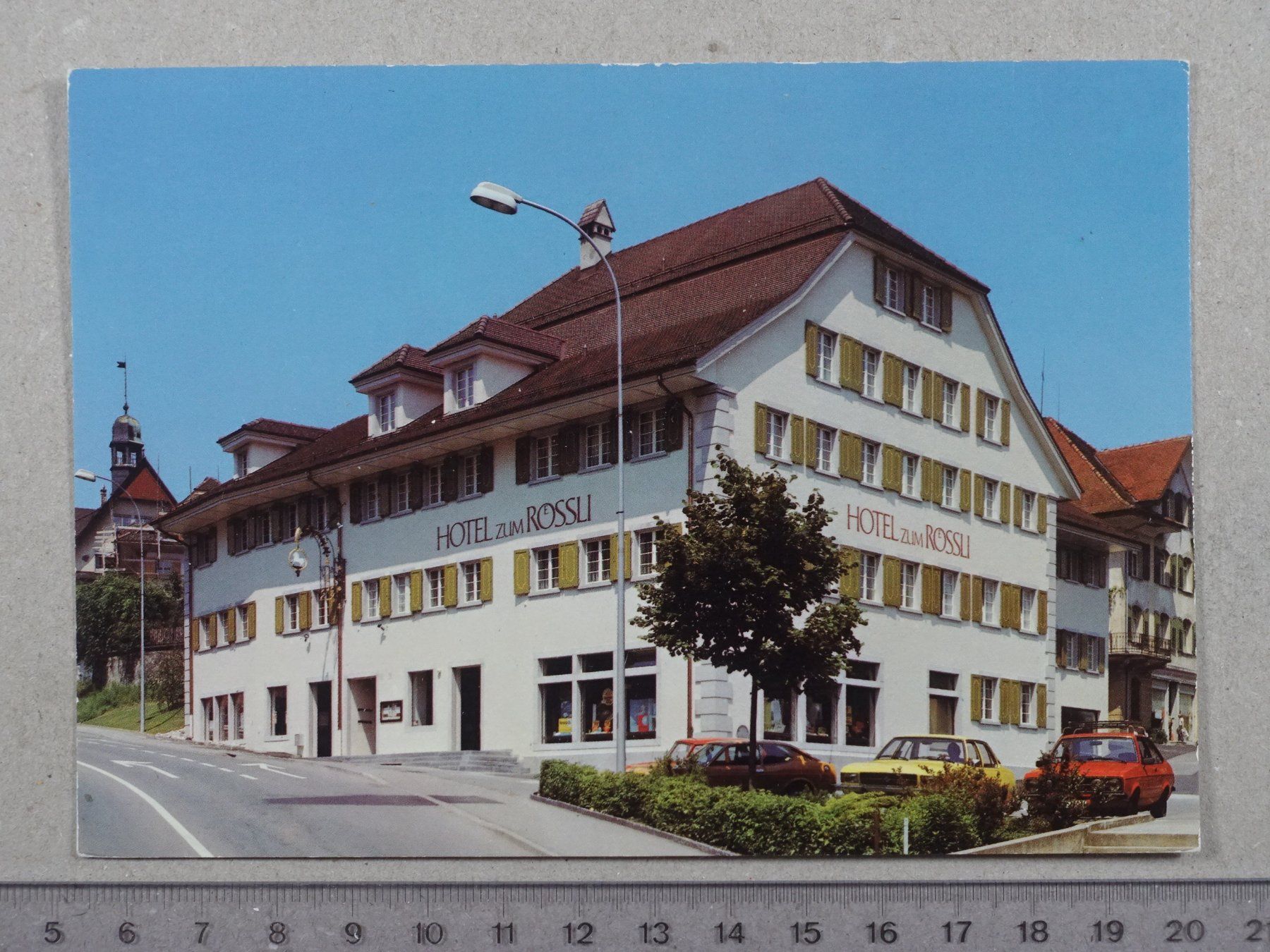 Cartoline postali: Beromünster, Rössli, Hotel, Restaurant, Bar – Usato da Lenzburg venduto da fh1