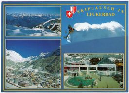 Leukerbad - 4 Bild AK