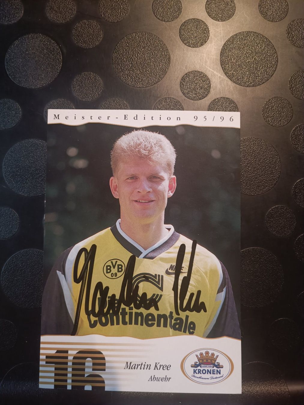 Autografi: Martin Kree - handsigniert BVB - Borussia Dortmund – Usato da Menziken venduto da Artographs