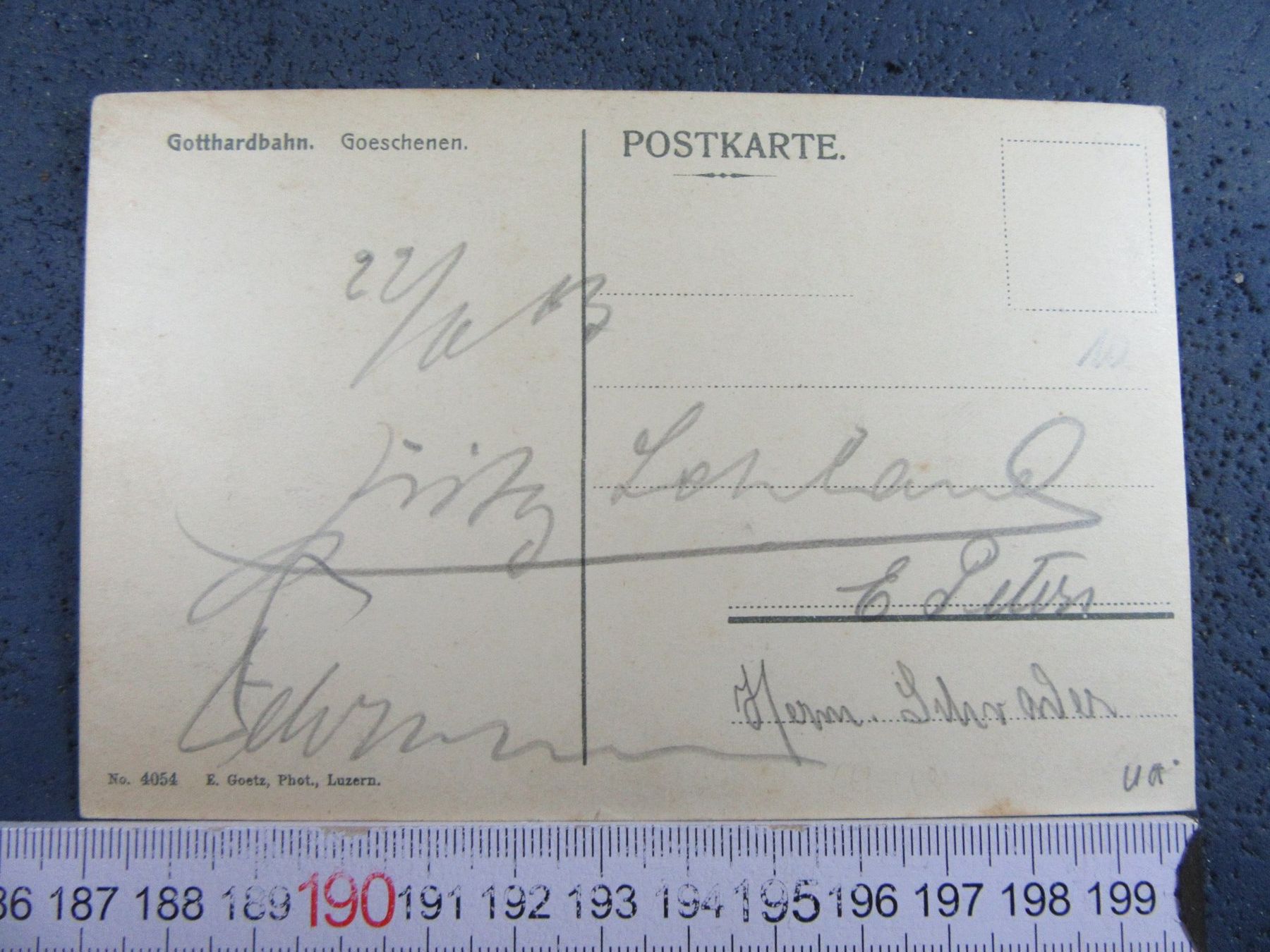 Ansichtskarten: GÖSCHENEN GOTTHARDBAHN 1913 URI AK – Gebraucht aus Ettingen von Hausi4711 1