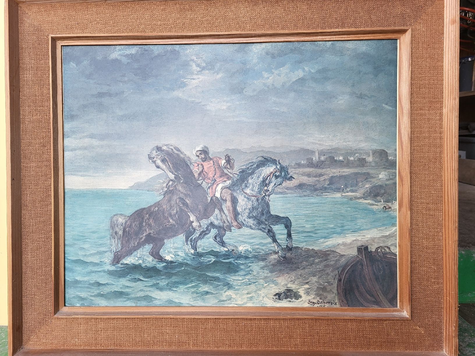 Dipinti: Eugene Delacroix: Der orientalische Reiter – Usato da Schönenberg ZH venduto da Samichlaus71 1