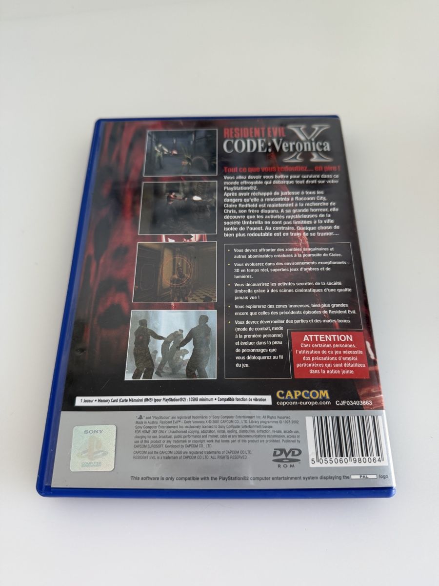 Sony Spiele: Jeu Resident Evil Code Veronica X PS2 Version Platinum – Neu (gemäss Beschreibung) aus Rolle von dan_2607 2