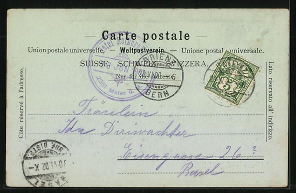 Cartoline postali: Mondschein-AK Meiringen, Generalansicht  – Usato da Berlin venduto da bartko-reher 1