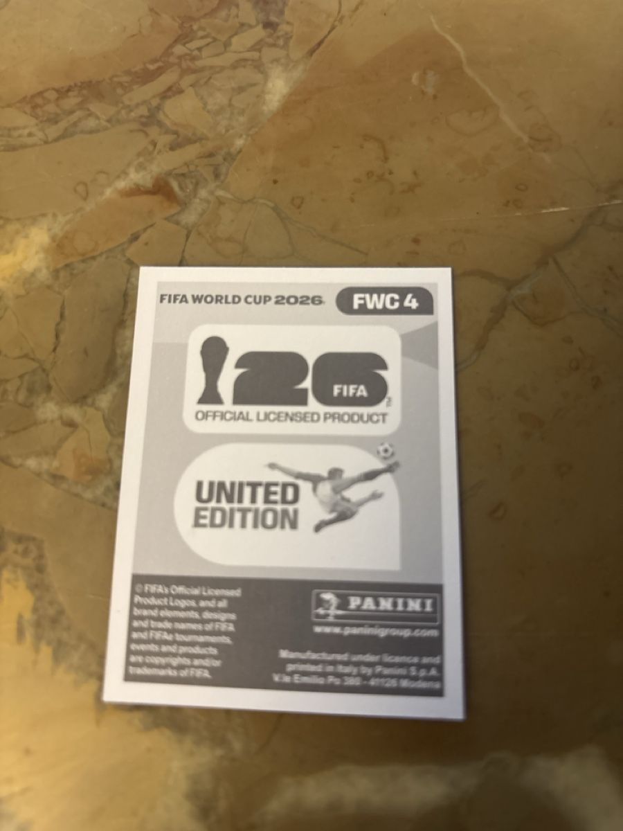 Panini Carte collezionabili: Panini Bild FWC4 – Nuovo e nell'imballaggio originale da Rechthalten venduto da Thierry_89 1