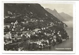Castagnola (TI) bei Lugano - Flugaufnahme - Foto-AK - 1940