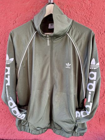 Adidas Originals Retro Trainingsjacke Olivgrün Gr. S/M