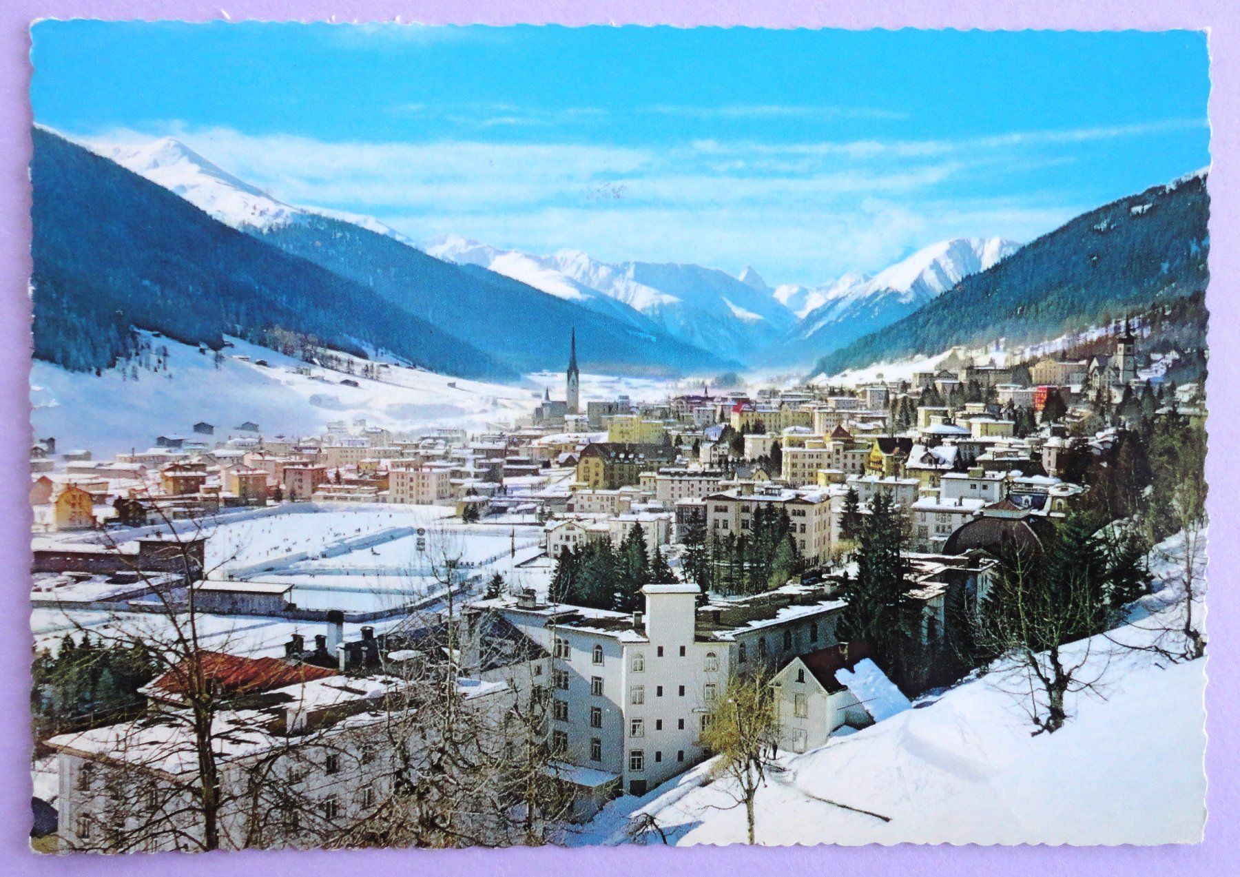 Cartoline postali: Davos et Tinzenhorn – Usato da Fétigny venduto da Billy2miny
