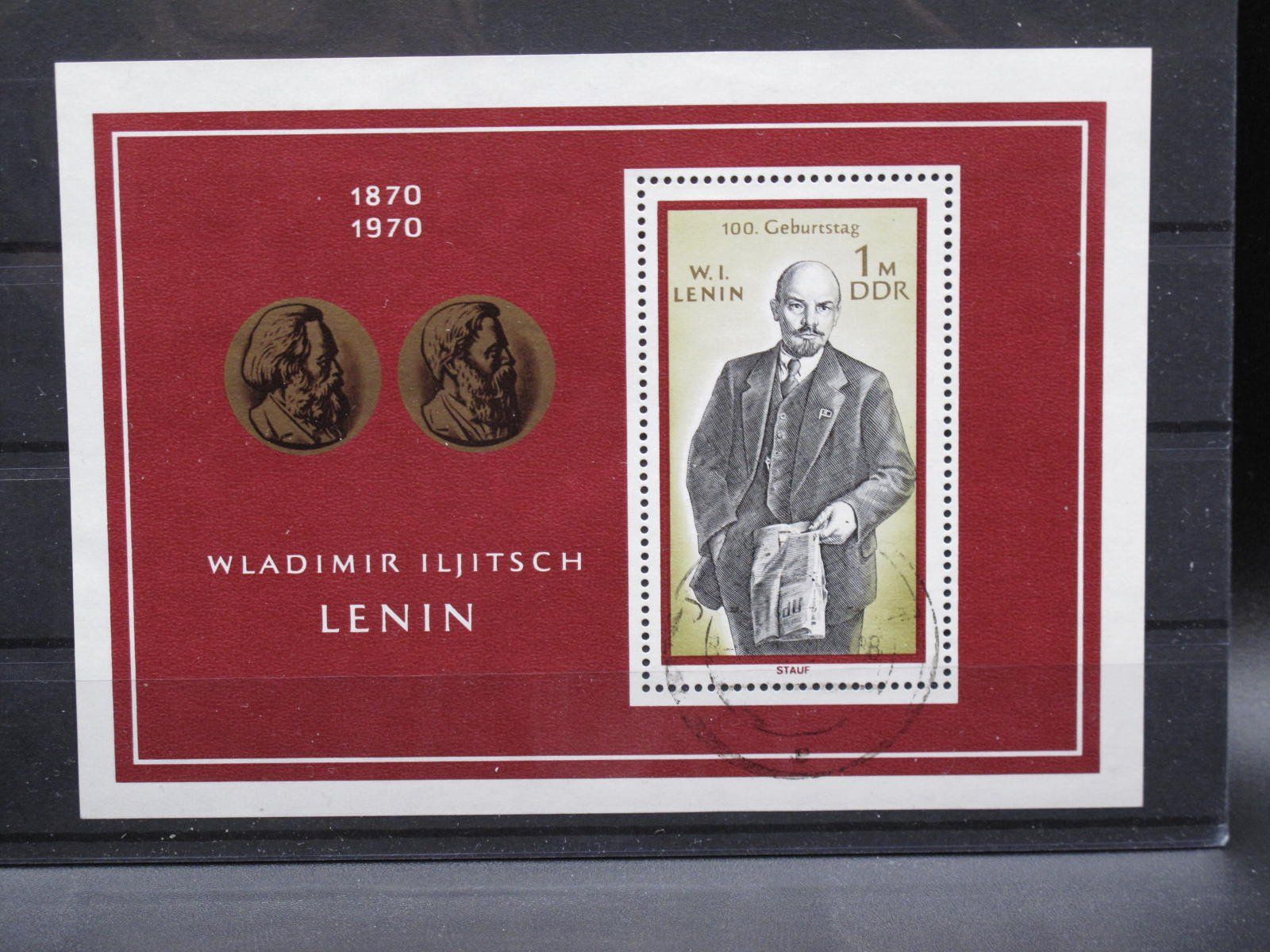 Tutti i francobolli: DDR 1970 Lenin  Block 31 gest – Usato da Wil SG venduto da fva01
