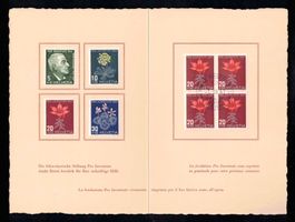 Pro Juventute Geschenk Folder 1947, kleine Auflage !