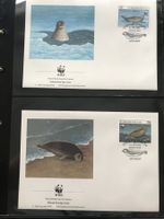 WWF Turkmenistan 1993 Kaspi-Ringelrobbe Satz Ersttagsbriefe
