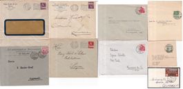 63 Stk. Alte CH Briefe, Postkarten, Belege