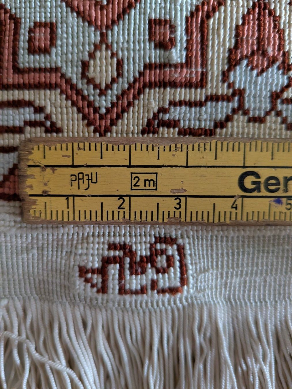 Tappeti: Kleiner Orientteppich, vermutlich Seidenteppich, signiert – Usato da Emmen venduto da Brockofsky 5