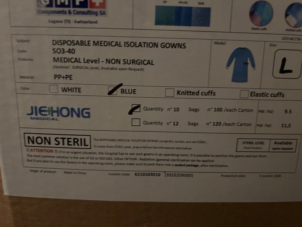 Mehrmals: Pack à 10 Stk Schutzkittel Schutzanzug beschichtet (Neu