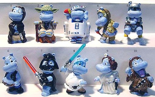 Star Wars Giocattoli: Figurines Kinder Hippo Star Wars – Nuovo (secondo la descrizione) da Bussigny venduto da Clapman