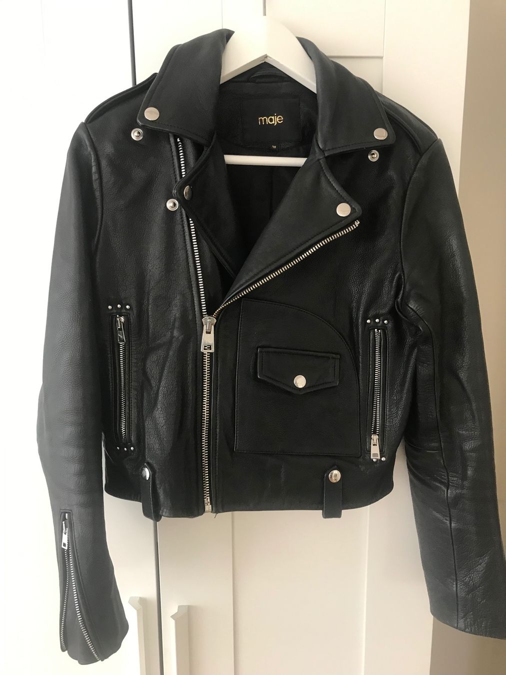 Maje Giacche: Maje Leather Jacket – Usato da Zürich venduto da jujusi