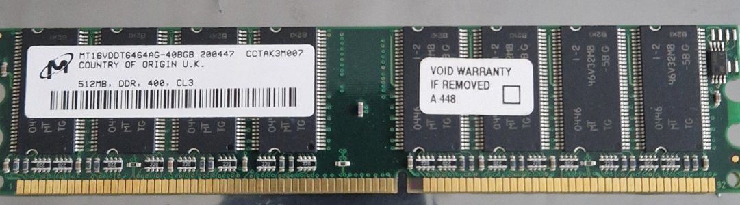Memory / RAM: RAM DDR1-512MB-400MHZ – Gebraucht aus Villaz-st-Pierre von BIstroide
