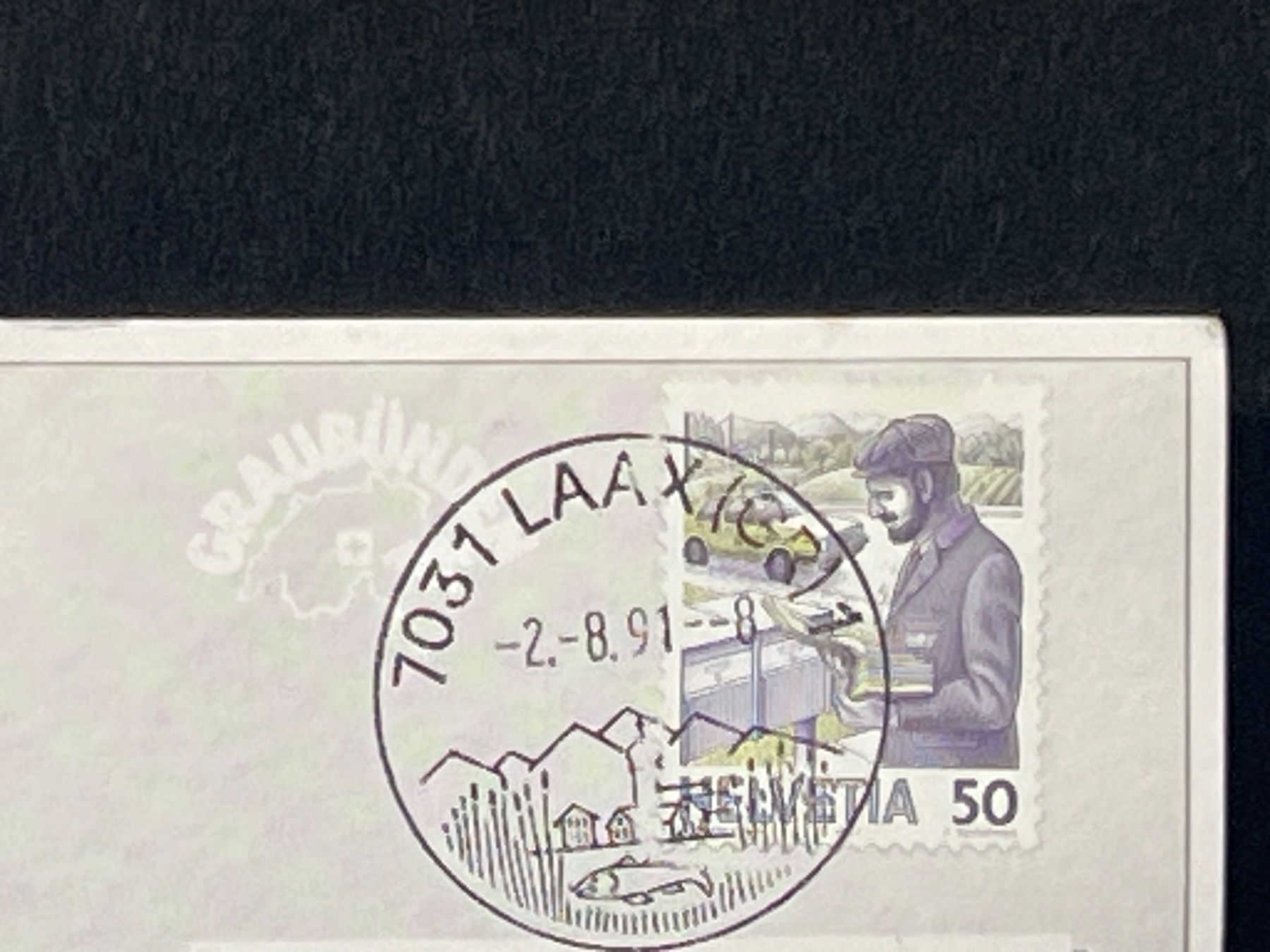 Cartoline postali: Laax – Usato da Widnau venduto da Brusi9 1