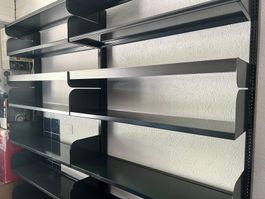 Regal Metall dunkel Grau 2 Module guter Zustand
