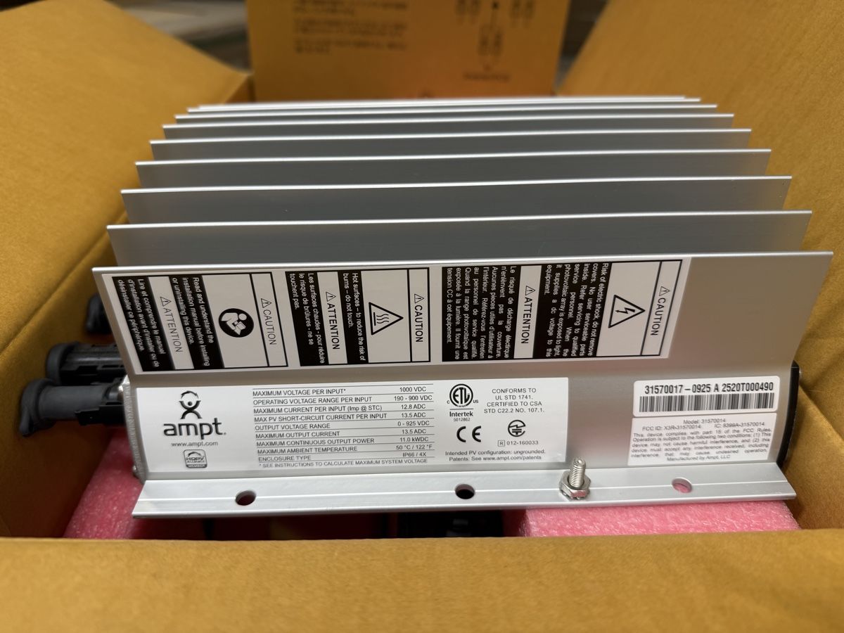 Dispositivi a energia solare: Solar Optimierer AMPT / Neupreis 160`000$ / STRING OPTIMIZER – Nuovo e nell'imballaggio originale da Uzwil venduto da arnex01