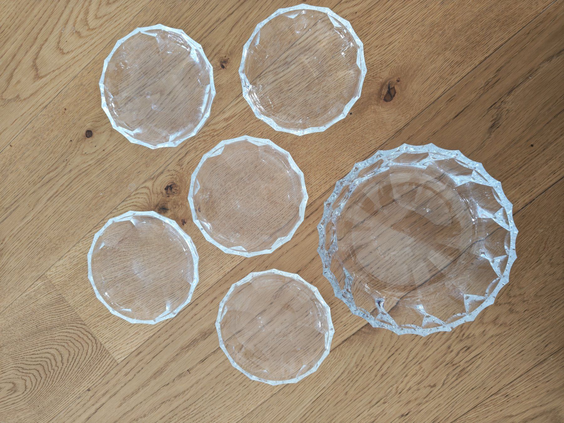 Schalen: Set Kristallglas Schüssel – Gebraucht aus Orpund von zovi01