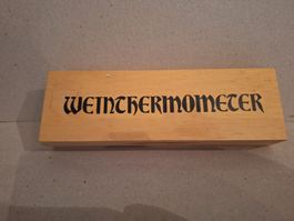 WEINTHERMOMETER  + WEINFLASCHEN-ZAPFEN mit Baselbieter Stab