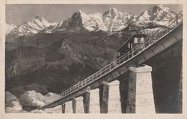 BE- Niesenbahn-Eiger-Mönch-Jungfrau-Schreckhörner 1923