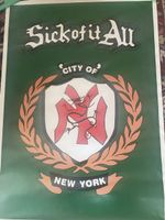 Poster Sick of It All City of New York 1997 guter Zustand