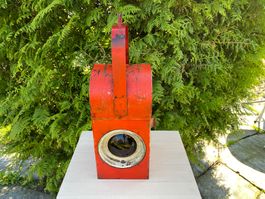 schöne alte Baustellenlampe / Signallampe