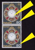 1976_577.2.01a)+b) Abart "2 ROTE PUNKTE"_Paar zum Vergleich!
