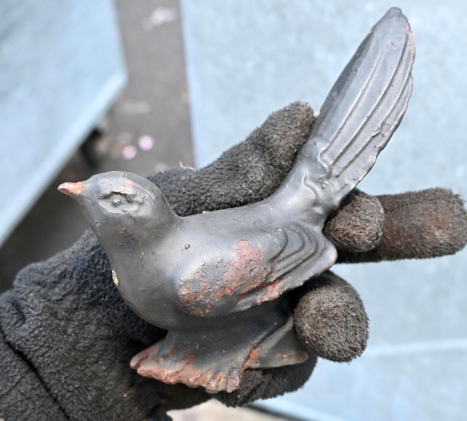 Figuren: alter GUSSEISEN Vogel gartenfigur etc A – Gebraucht aus Pfaffhausen von mono_rec