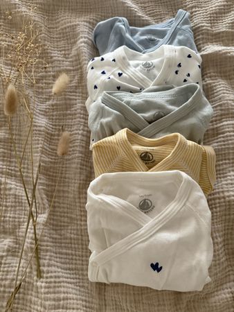 NEU Petit Bateau 5x Wickelbody 54 cm
