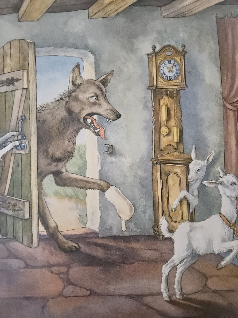 Foto & Immagini: Schulwandbild "Der Wolf und die sieben Geisslein" – Usato da Urdorf venduto da Colina 2