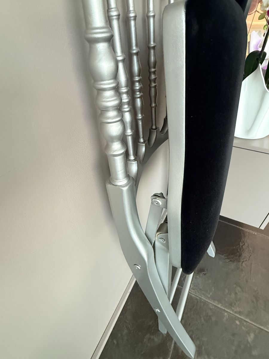 Poltrone: Sessel Stuhl klappbar Silber/Schwarz – Usato da Altendorf venduto da RedHairBeast 6