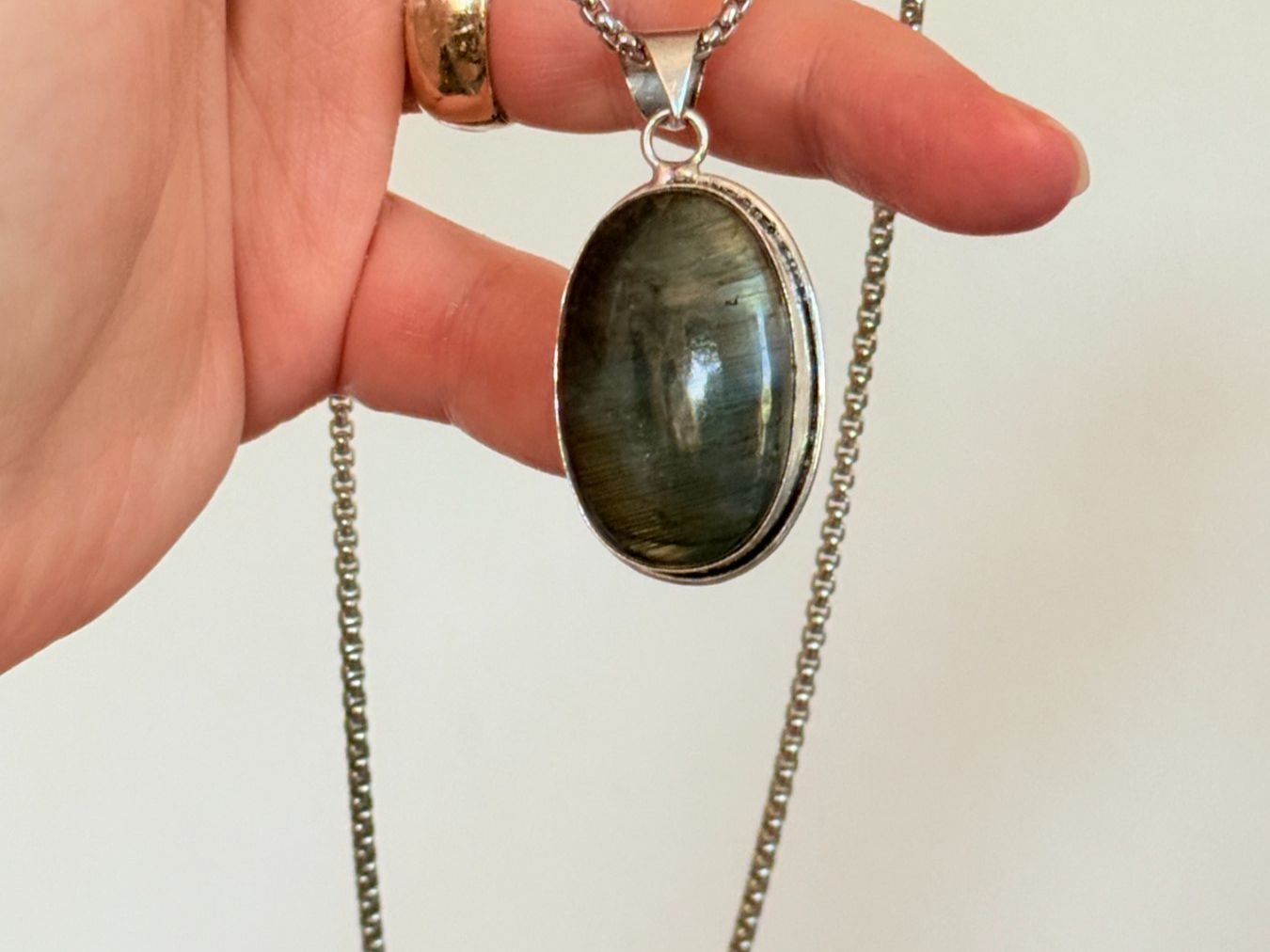 Catenine: Collier Labradorite - Élégance Naturelle ✨ – Nuovo e nell'imballaggio originale da Genève venduto da AWWA 8