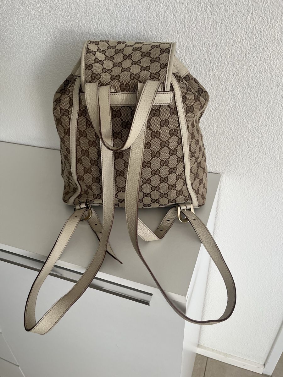 Gucci Zaini: GUCCI Abbey Rucksack GG beige NP: 1000-. – Usato da Immensee venduto da Panchi4 4