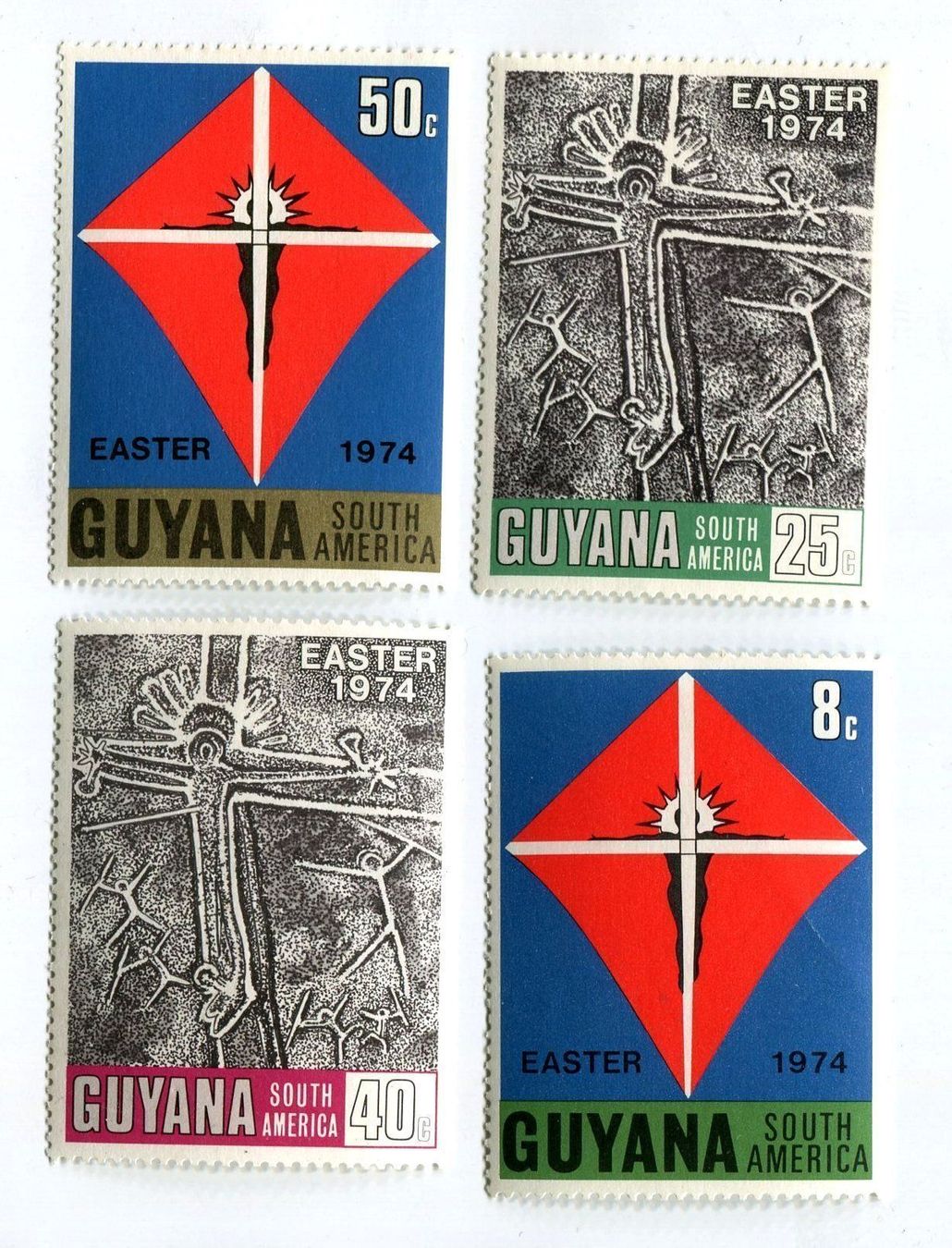 Tous les timbres: Briefmarken "Ostern". Guyana. – Neuf avec emballage d'origine à Basel par Butsch5